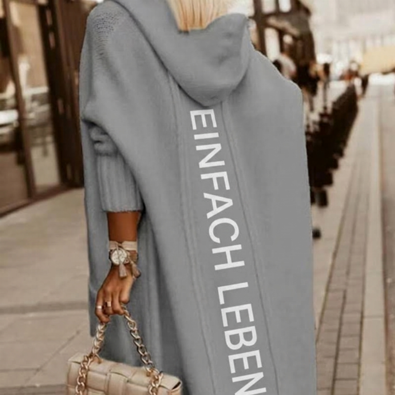 📢🎉50%Rabatt!!!🛍️✨Lange Strickjacke mit Kapuze für Damen