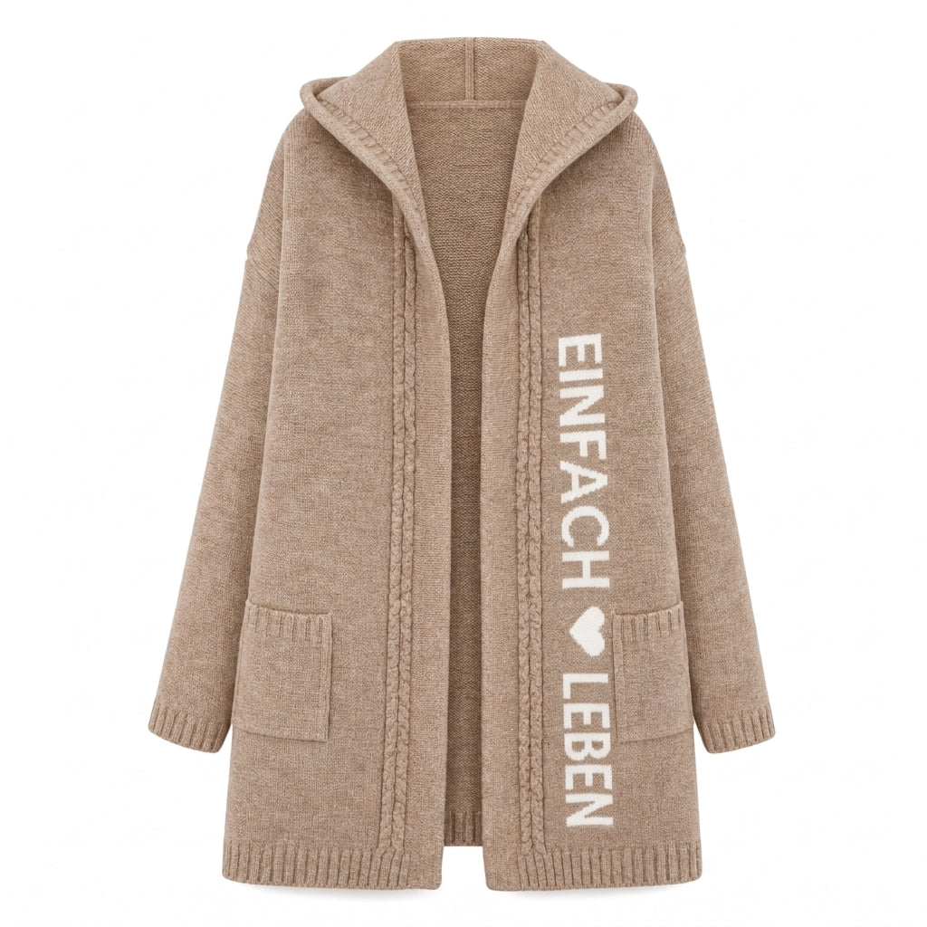 📢🎉50%Rabatt!!!🛍️✨Lange Strickjacke mit Kapuze für Damen