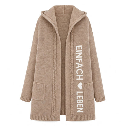 📢🎉50%Rabatt!!!🛍️✨Lange Strickjacke mit Kapuze für Damen