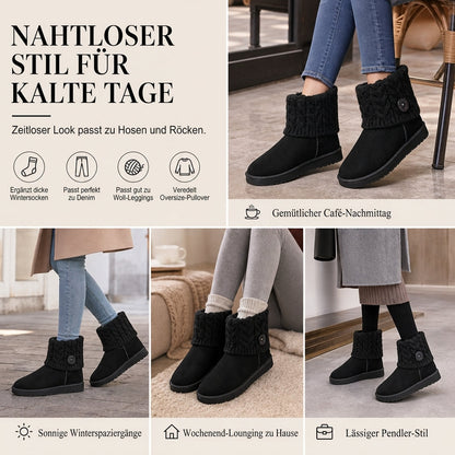 📢📢50% Rabatt!!! 🎉✨ Winter-Schnürstiefel für Damen – halbhoch