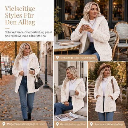 📢📢50% Rabatt!!! 🎉✨ Lässiger, einfarbiger Plüschcardigan für Damen