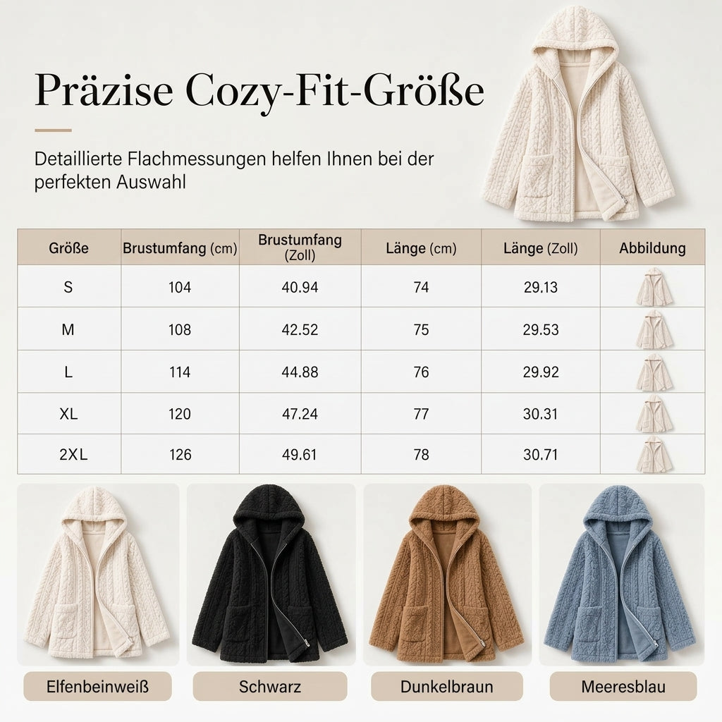 📢📢50% Rabatt!!! 🎉✨ Lässiger, einfarbiger Plüschcardigan für Damen