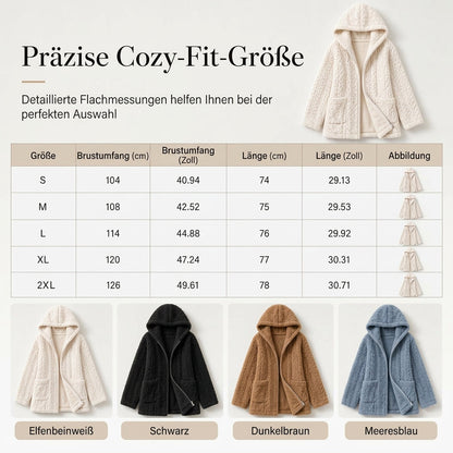 📢📢50% Rabatt!!! 🎉✨ Lässiger, einfarbiger Plüschcardigan für Damen