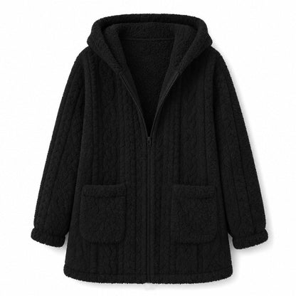 📢📢50% Rabatt!!! 🎉✨ Lässiger, einfarbiger Plüschcardigan für Damen