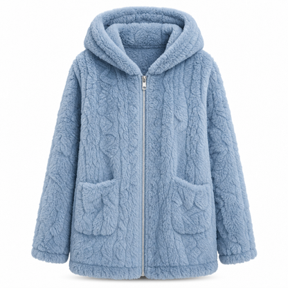 📢📢50% Rabatt!!! 🎉✨ Lässiger, einfarbiger Plüschcardigan für Damen