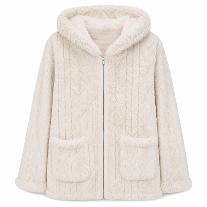 📢📢50% Rabatt!!! 🎉✨ Lässiger, einfarbiger Plüschcardigan für Damen