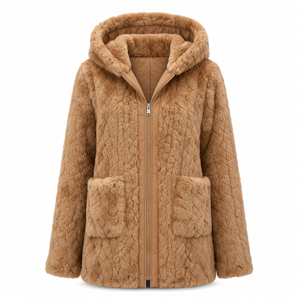 📢📢50% Rabatt!!! 🎉✨ Lässiger, einfarbiger Plüschcardigan für Damen