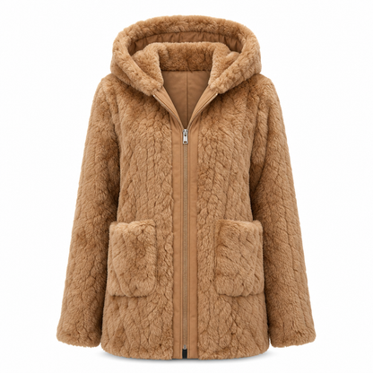 📢📢50% Rabatt!!! 🎉✨ Lässiger, einfarbiger Plüschcardigan für Damen