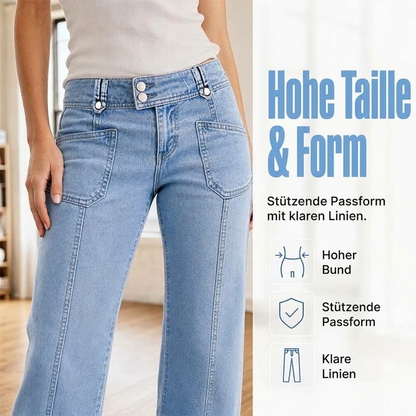 📢🎉50%Rabatt!!!🛍️✨Schmeichelnde Weite-Bein-Jeans