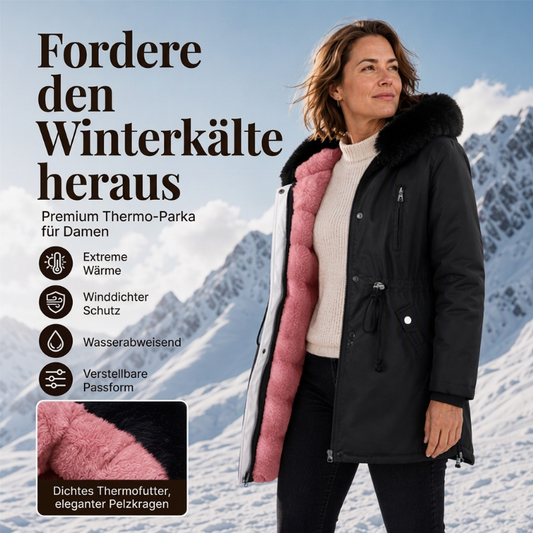 📢📢50% Rabatt!!! 🎉✨ Winterjacke für Damen – mittellang & mit Plüschfutter