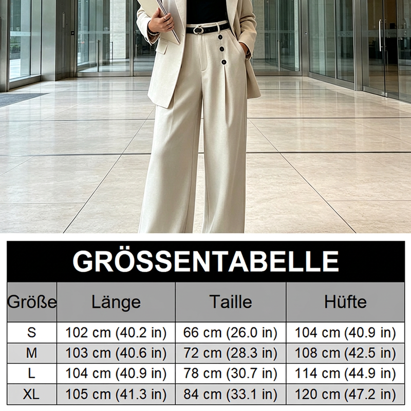 📢🎉50%Rabatt!!!🛍️✨Elegante zweireihige Marlenehose für Damen