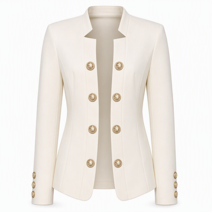 Damen-Blazer mit Stehkragen und schmaler Passform