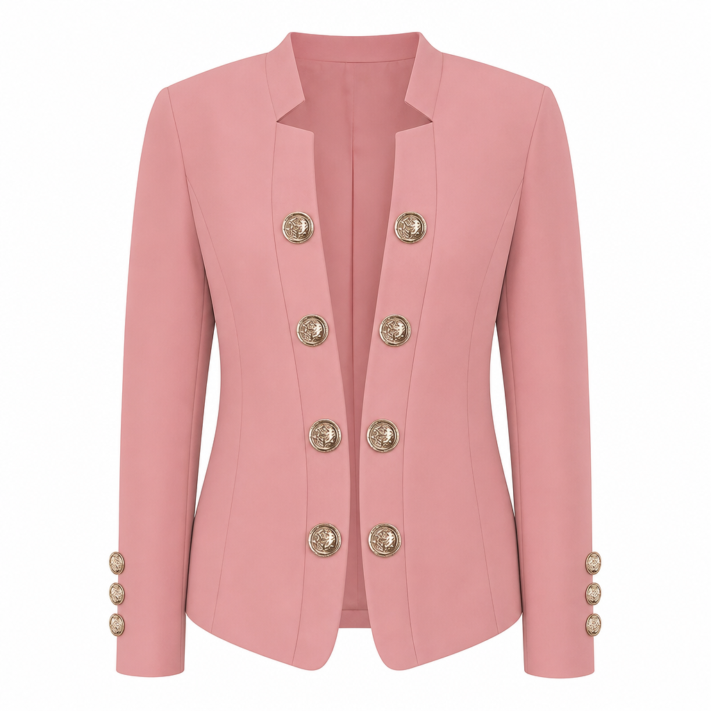 Damen-Blazer mit Stehkragen und schmaler Passform