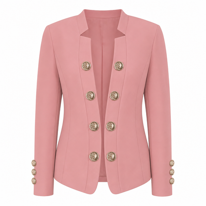 Damen-Blazer mit Stehkragen und schmaler Passform