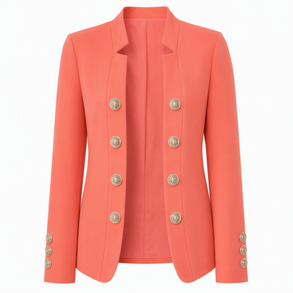 Damen-Blazer mit Stehkragen und schmaler Passform