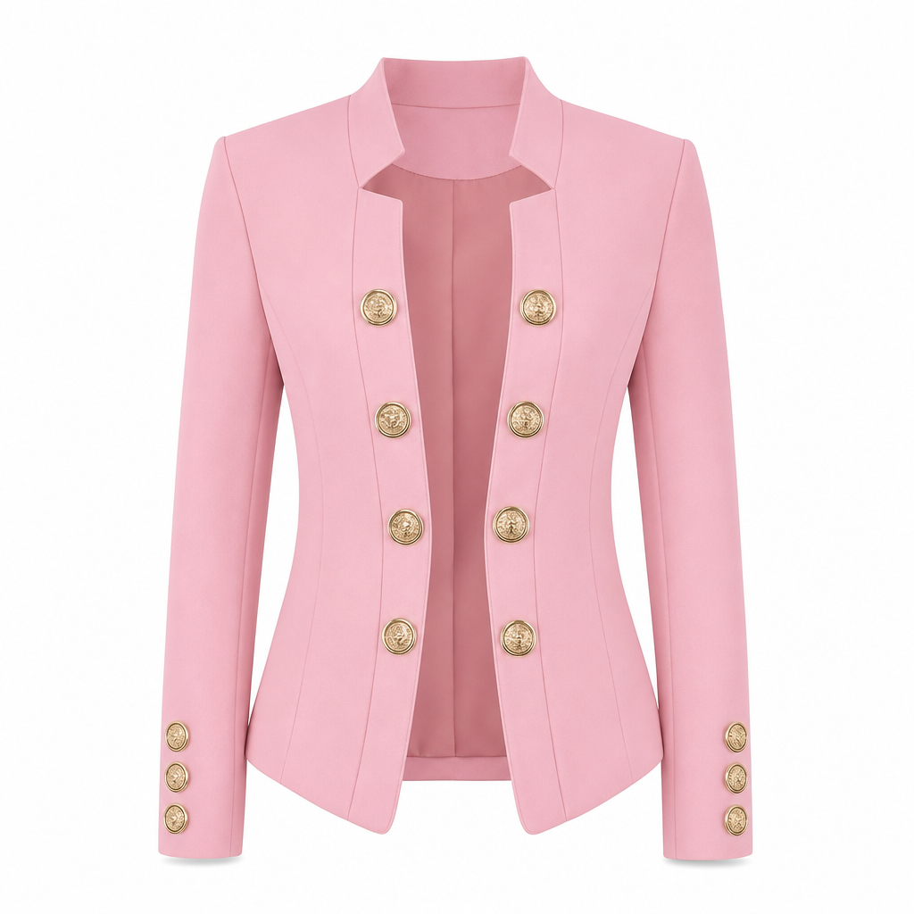Damen-Blazer mit Stehkragen und schmaler Passform