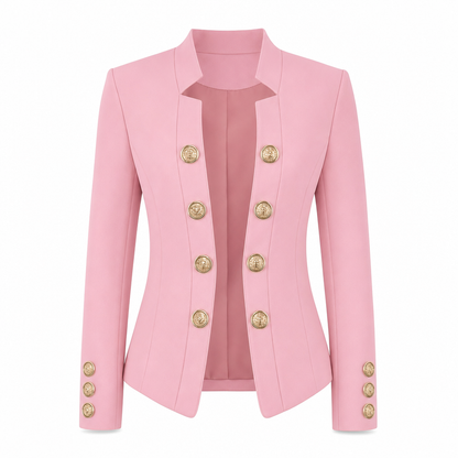Damen-Blazer mit Stehkragen und schmaler Passform