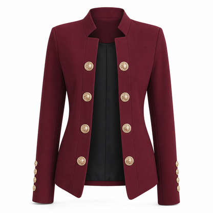 Damen-Blazer mit Stehkragen und schmaler Passform