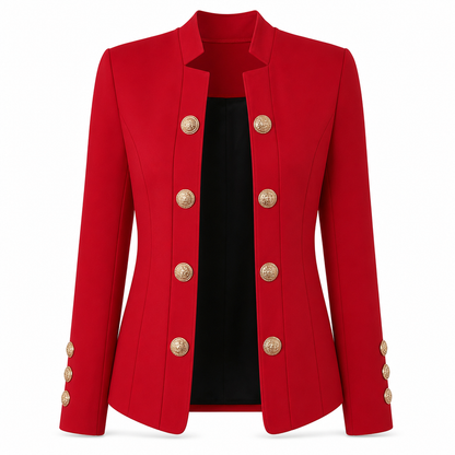 Damen-Blazer mit Stehkragen und schmaler Passform