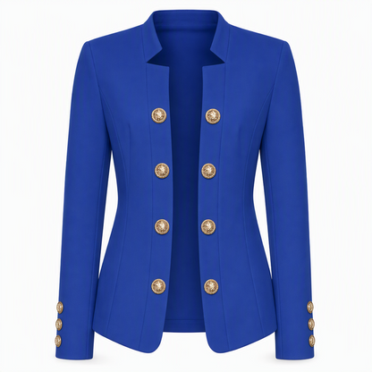 Damen-Blazer mit Stehkragen und schmaler Passform