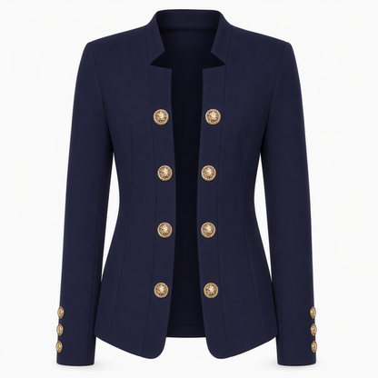 Damen-Blazer mit Stehkragen und schmaler Passform
