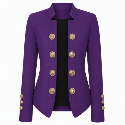 Damen-Blazer mit Stehkragen und schmaler Passform