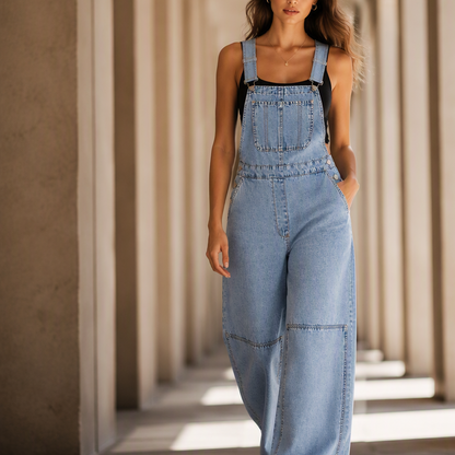 📢🎉50%Rabatt!!!🛍️✨Schmeichelnder Denim-Jumpsuit