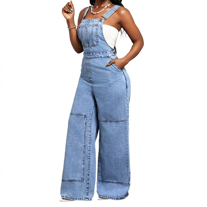 📢🎉50%Rabatt!!!🛍️✨Schmeichelnder Denim-Jumpsuit