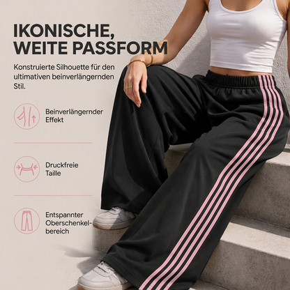 📢🎉50%Rabatt!!!🛍️✨Weite Damen-Sweathose mit Seitenstreifen