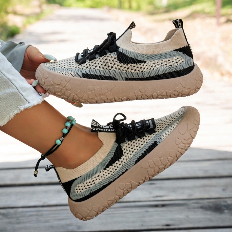 🔥Beliebtes Produkt ！📈 Verkaufshit Nr. 1 – direkt 50%! Atmungsaktive Strick-Sneaker für Damen