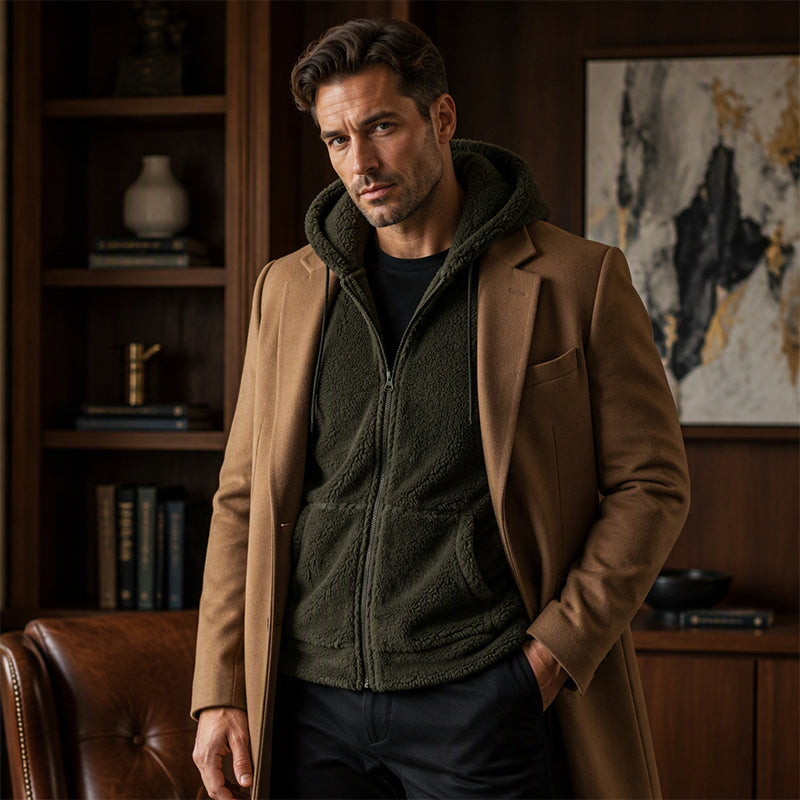 📢🎉50%Rabatt!!!🛍️✨Warme, gemütliche Kapuzenjacke für Herren für den Winter