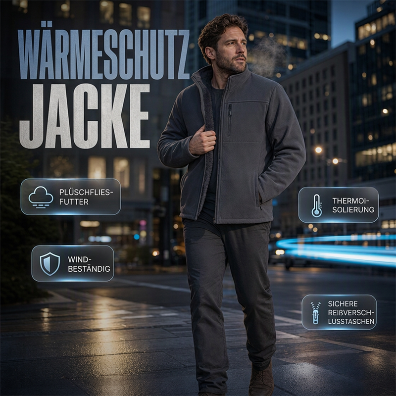 📢🎉50%Rabatt!!!🛍️✨Unisex schwere Fleecejacke mit durchgehendem Reißverschluss