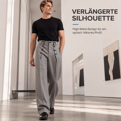 📢🎉50%Rabatt!!!🛍️✨Schicke hochtaillierte zweireihige Drapierhosen für Herren