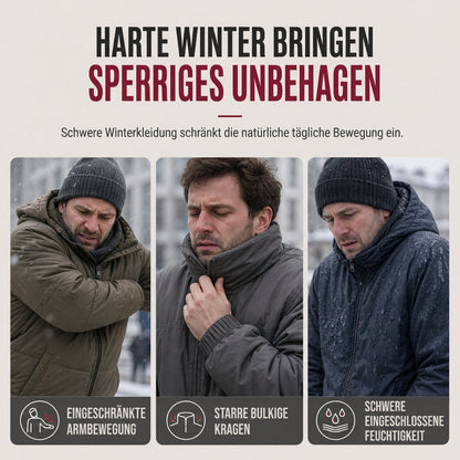📢📢50%Rabatt!!!🎉✨Unisex-Wendbare warme Jacke mit Reißverschluss und Stehkragen