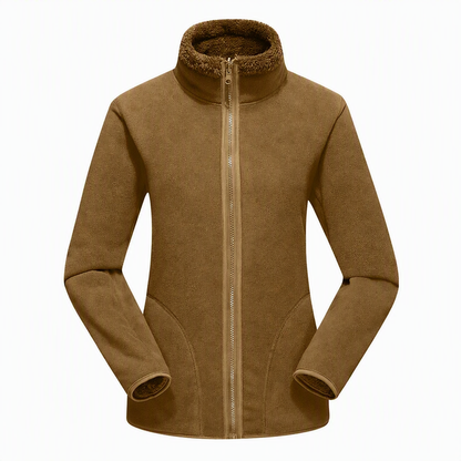📢📢50%Rabatt!!!🎉✨Unisex-Wendbare warme Jacke mit Reißverschluss und Stehkragen