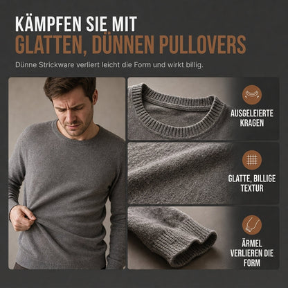 📢📢50%Rabatt!!!🎉✨Herren Casual Einfarbig Kragen Pullover Sweatshirt