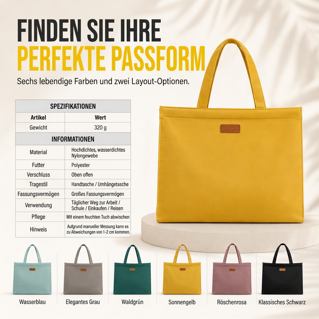 📢📢50%Rabatt!!!🎉✨Geräumige lässige Nylon-Tragetasche