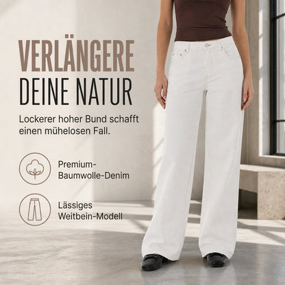 📢📢50%Rabatt!!!🎉✨Damen Retro-Jeans mit hoher Taille und weitem Bein