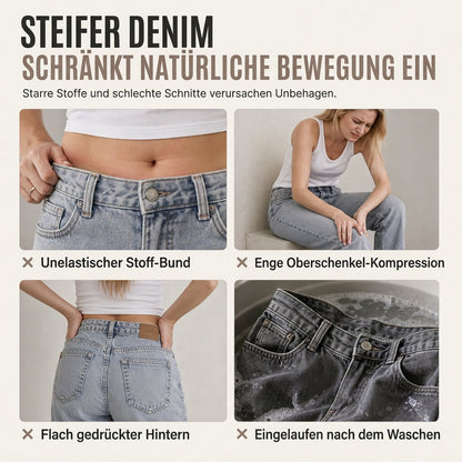 📢📢50%Rabatt!!!🎉✨Damen Retro-Jeans mit hoher Taille und weitem Bein