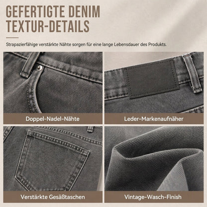 📢📢50%Rabatt!!!🎉✨Damen Retro-Jeans mit hoher Taille und weitem Bein