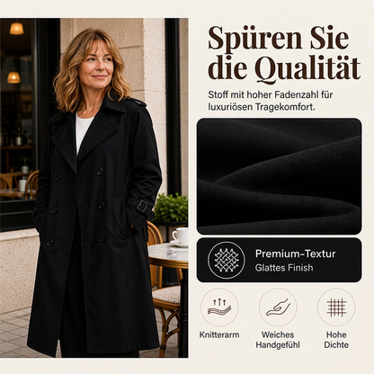 📢📢50%Rabatt!!!🎉✨Zweireihiger langer Trenchcoat für Damen
