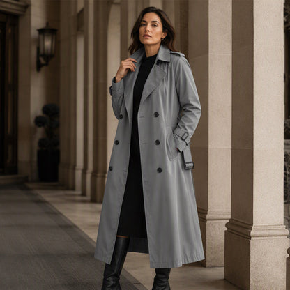 📢📢50%Rabatt!!!🎉✨Zweireihiger langer Trenchcoat für Damen