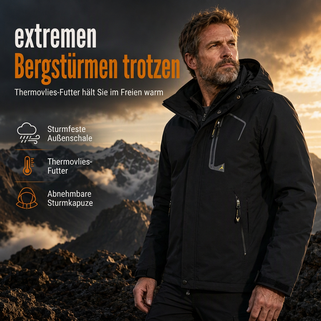 🌸 Paare Outdoor-Mantel mit Kapuze – Fleecegefüttert, verdickt & winddicht – Warm, bequem & immer passend – Ein Must-have für kalte Tage