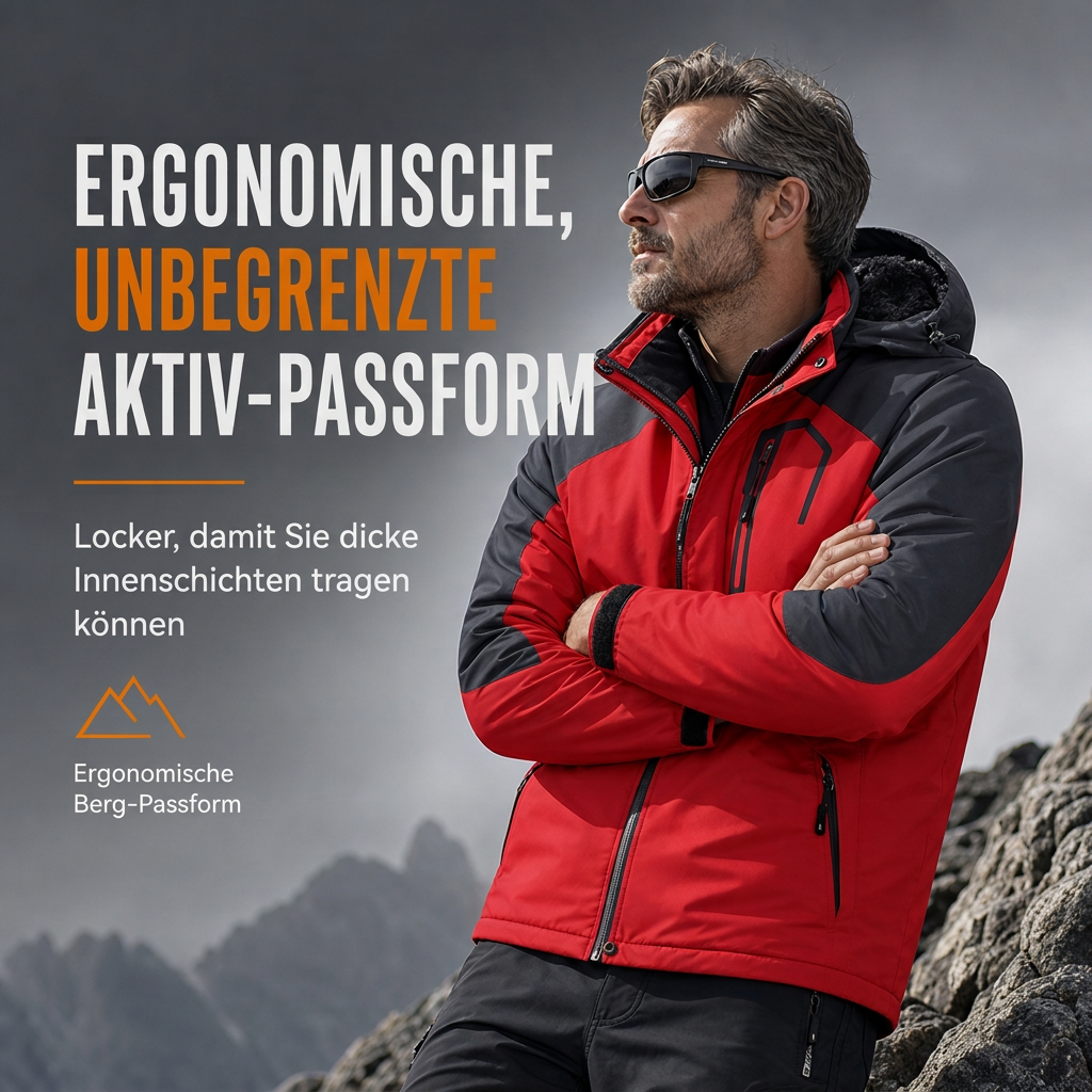 🌸 Paare Outdoor-Mantel mit Kapuze – Fleecegefüttert, verdickt & winddicht – Warm, bequem & immer passend – Ein Must-have für kalte Tage