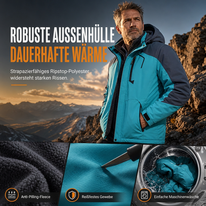 🌸 Paare Outdoor-Mantel mit Kapuze – Fleecegefüttert, verdickt & winddicht – Warm, bequem & immer passend – Ein Must-have für kalte Tage