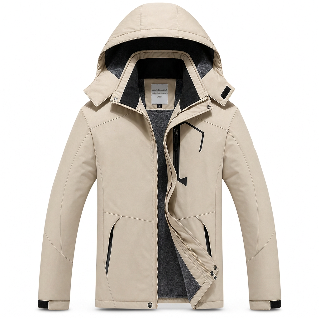 🌸 Paare Outdoor-Mantel mit Kapuze – Fleecegefüttert, verdickt & winddicht – Warm, bequem & immer passend – Ein Must-have für kalte Tage