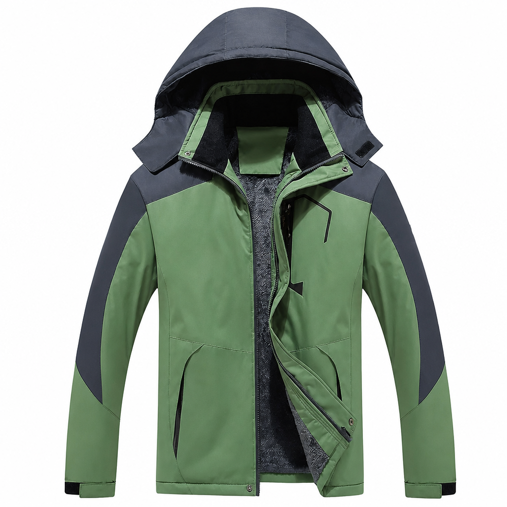 🌸 Paare Outdoor-Mantel mit Kapuze – Fleecegefüttert, verdickt & winddicht – Warm, bequem & immer passend – Ein Must-have für kalte Tage