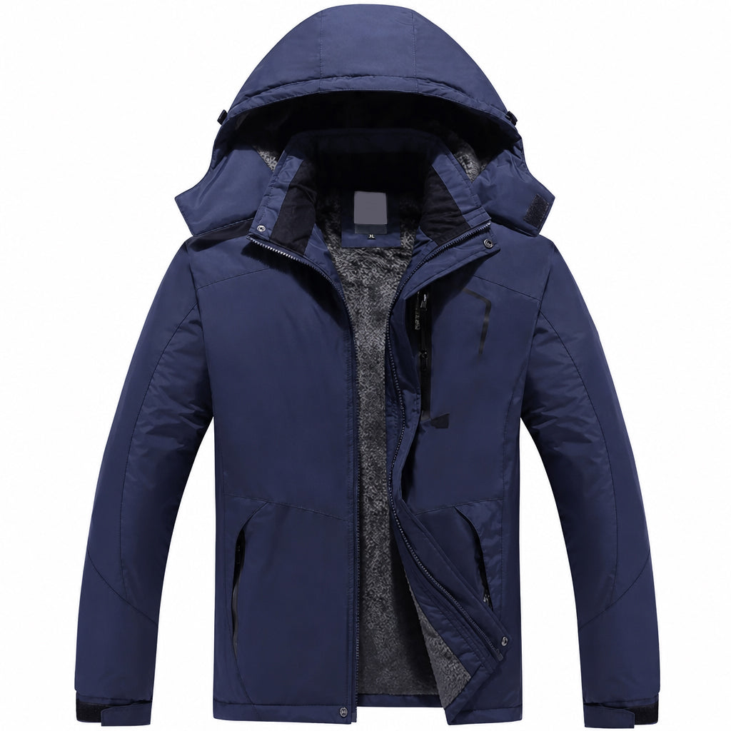 🌸 Paare Outdoor-Mantel mit Kapuze – Fleecegefüttert, verdickt & winddicht – Warm, bequem & immer passend – Ein Must-have für kalte Tage