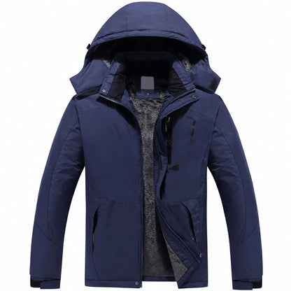 🌸 Paare Outdoor-Mantel mit Kapuze – Fleecegefüttert, verdickt & winddicht – Warm, bequem & immer passend – Ein Must-have für kalte Tage