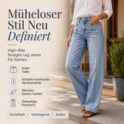 📢📢50%Rabatt!!!🎉✨Weite Jeans für Damen mit vorderen Nähten